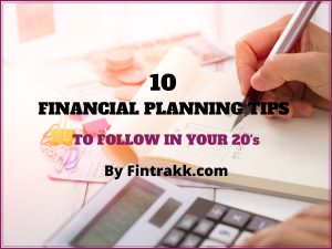 Financial planning tips for 20s