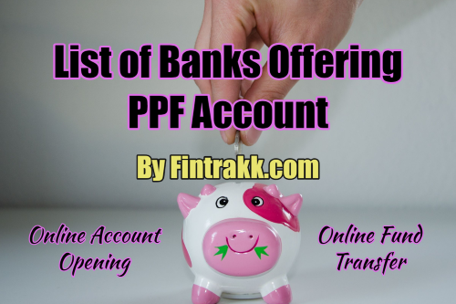 PPF banks list, PPF banks