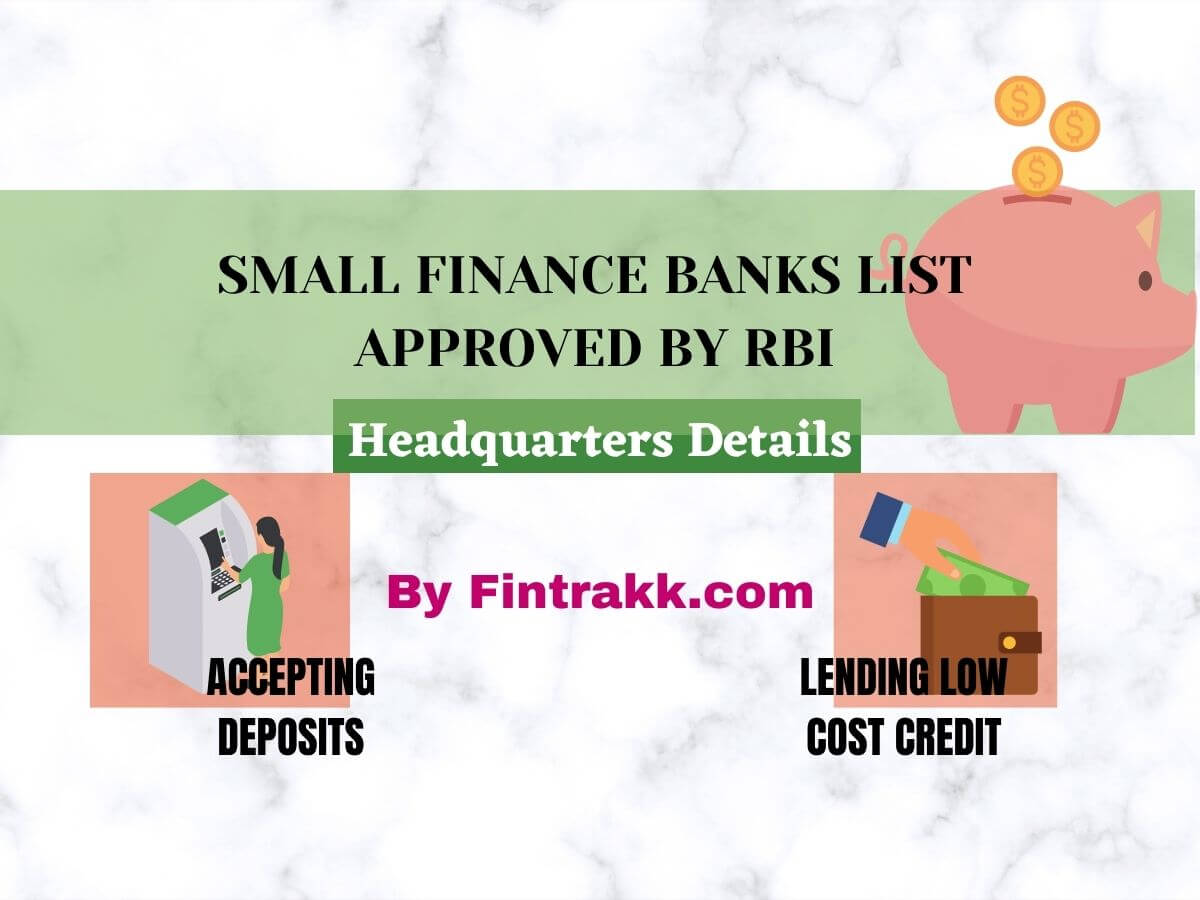 Small Finance Banks list India
